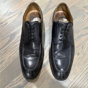 Barneys New York Black Leather Oxfords